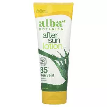 Alba Botanica, Лосьон после загара, 85% алоэ вера, 8 жидких унций (237 мл)
