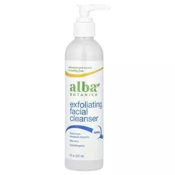 Alba Botanica, Отшелушивающее очищающее средство для лица, 8 жидких унций (237 мл)