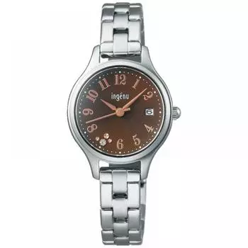 Alba [Кварцевые часы] Ang Ne Ingenu Ahjk465 Сапфировый кварцевый коричневый серебристый [genuiNe]