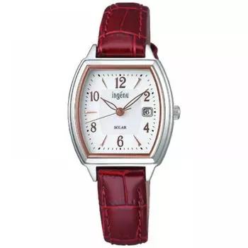 Alba [Солнечные часы] Ingenu Ingenu Starting Solar Tonneau Ahjd413 Красная кожа