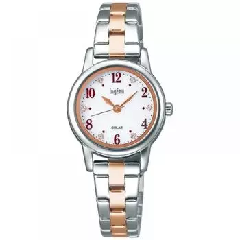 Alba [Солнечные часы] Ingenu Ingenu Starting Solar Ahjd406 Серебро Розовое золото