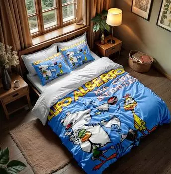 Alberto the Wolf Duvet Cover Set without sheet King Queen Double Full Twin Single Size Bed Linen Set 140x210cm