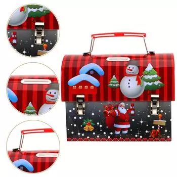 Alcancias Christmas Suitcase Decorations Ornament Small Change Container Children Piggy Bank Household Kids Saving Pot красный
