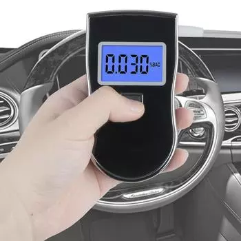 Alcohol Meter Wine Alcohol Test Car Breathalyzer Portable Digital Breath Alcohol Tester LCD Screen Drunk Driving Analyzer чёрный