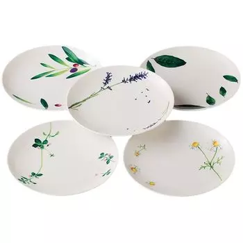 Ale-net Cake Plate Dessert Tarte Set of 5 Diameter 15.5 x Height 2cm Resort Petit Cake Tarte Set Фарфор Mino Ware Сделано в Японии