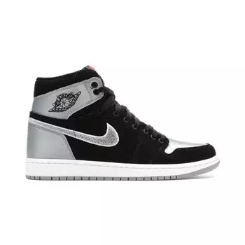 Aleali May x Air Jordan 1 Retro High OG Satin Shadow мужские кроссовки черные тени-серо-белые AJ5991-062