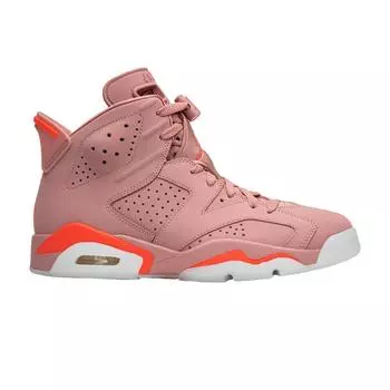 Aleali May x Air Jordan 6 Retro Millennial Pink Женские кроссовки Ржаво-розовый Ярко-Малиновый CI0550-600