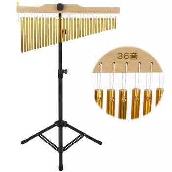 aleawol Tree 36 духовой металлический музыкальный стенд и высота игрового стержня чистый звук перкуссионный бар для знакомства с оркестром колокольчик, звуки, колокольчик, инструмент, золотой