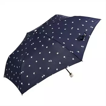 элегантный складной зонт petit fleur узкий мини 1708NV тёмно-синий