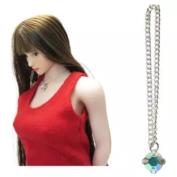 AlegolT Ожерелье Бриллиантовый Тип Фигурка Кукла Белый 1/6 TONEK-DI