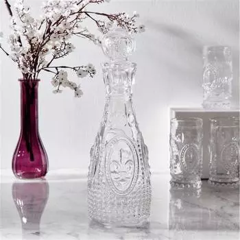 Alegre Glass Fleur De Lis Графин с крышкой 14x33 см
