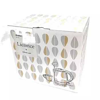 электрический чайник dretec лакричный белый 0.8л PO-151WT