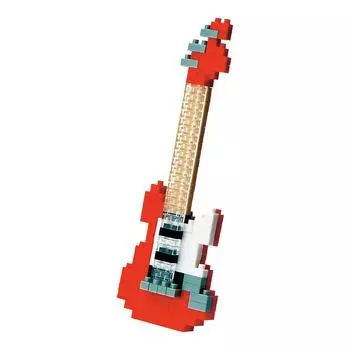 электрогитара nanoblock красная