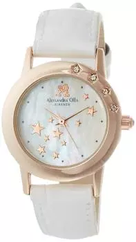 [Alessandra Olla] Alessandra Olla Watch Ladies Watch Shooting Star White AO-810 WH Ladies