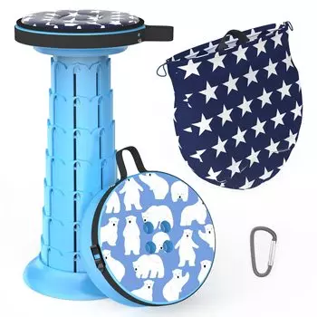 ALEVMOOM складной складной телескопический складной высота регулируется до грузоподъемности легко карабин спортивный гимнастический стул для хранения, стул, стул,