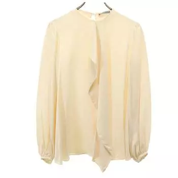 Alexander McQueen Italian Silk Long sleeve pullover blouse 38 beige Women Used