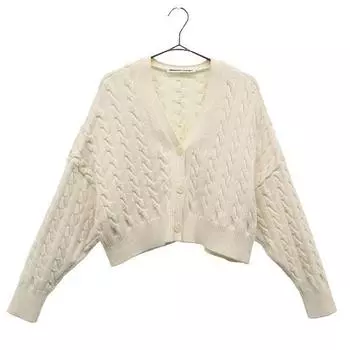 Alexander Wang Long sleeve Short knit cardigan white Women Used