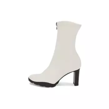 Александр Маккуин Ботильоны на молнии цвета слоновой кости (Женский) Женские кроссовки 690812W4SE09358 37