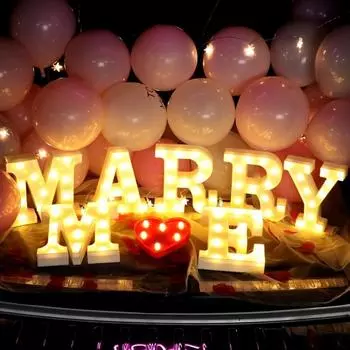 Алфавит Буквы Светодиодные Ночники Атмосфера Батарейный Светильник Буквы Лампа Рождество Свадьба День Рождения Вечеринка Украшения Фестивальный Свет