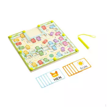 Алфавит лабиринт буквы головоломки доски для детей 3+ лет