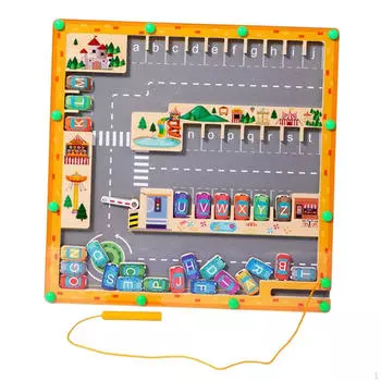 Алфавит-лабиринт, доска-головоломка с буквами для детей 3, 4, 5 лет, подарки