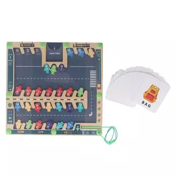 Алфавитный лабиринт, головоломка, игрушка-игра, деревянные буквы, головоломка, обучающая игрушка для малышей