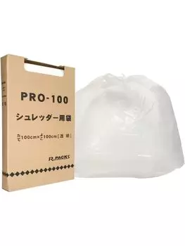 Alfor International Garbage Bag for Transparent Convenient Boxed Plastic Bag 100 Pieces Shredder, 100L, Storage, PR-399,