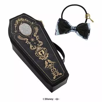 Algernon Products Disney Twisted Wonderland Косметичка с лентой-резинкой, в форме гроба, общежитие Октавинелль &