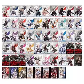 Algernon Products Goddess of NIKKE Gun Girl Metal Card Collection BOX W56 x H88mm Made of PET Victory: Том 2 Прибл. чёрный