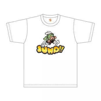 Algernon Products Victory NIKKE RUNNING Size Product Shoulder Sleeve Cotton Goddess SODA! T-Shirt, White, L, Dimensions Length 73cm, Width 55cm,