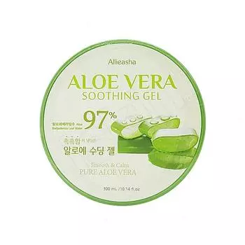 Aliasha Алоэ Вера 97% чистого успокаивающего геля, 1 шт., 300 мл