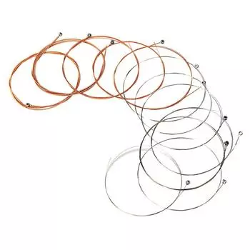 Alice A2012, 12-струнная гитарная струна, 12 шт., сердечник из нержавеющей стали с покрытием из медного сплава, рана для акустической фолк-гитары