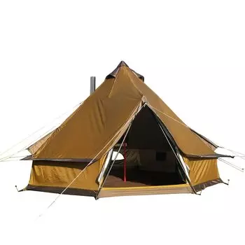 Alice in the Land of Miscellaneous Goods One Pole Tent Camping Resort Bell Tent Camping Tent (AD199 Brown) [Item]