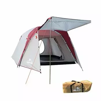 Alice in the Land of Miscellaneous Goods Tent Two Room Water Pressure Resistant Living Inner Tent Large Tent Camping Outdoor Full Close (AD056 Gray)
