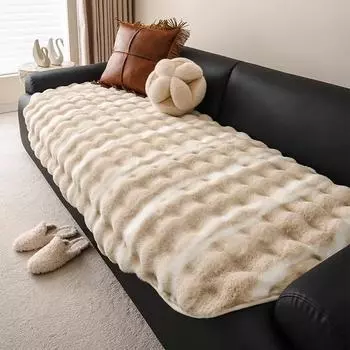 Alien Irregular Противоскользящая подушка для дивана Осень-Зима Толстый бархат Прямой ряд кожаная подушка для сиденья дивана Высококачественная ткань для чехла 90x90