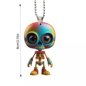 Alien Playful Acrylic Car Decor Pendant For Unique Halloween Rearview Mirror Accessory 1