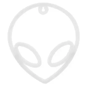 Alien Shaped Neon Light Decorative LED Neon Signs Light Wedding Decor USB Battery Powered Pink Ring Warm Eye