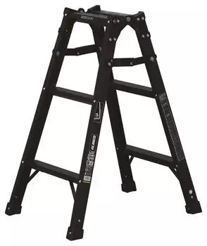 ALINCO алюминиевая лестница стремянка 82 см черная эконом-типа легкая складная широкая степпер для автомобиля сада KUR90 мытье, чистка, уход, чёрный
