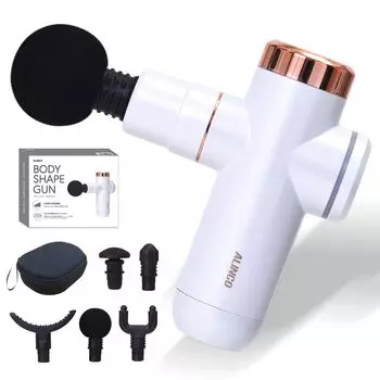 ALINCO Body USB Comes with 5 6 Levels of Strength White MCB020WA Gun, Cordless, Rechargeable, Attachments, Small, Powerful, Adjustment,