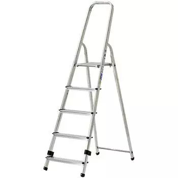 ALINCO Специальная стремянка с верхней рамой 5 ступеней TBF5 серебряный