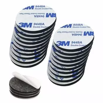 Alioay Removable Double-Sided Tape, Super Strong, Weatherproof, Permanently Waterproof, Tape Glue, For Cars, Suction Cup Stickers, Round Shape, 50 Pie
