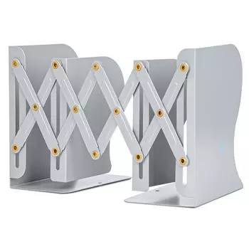 ALIOBC Телескопический стол, настольный, выдвижной, для газет, офисный, серый, книжный стенд, подставка для книг, книжная полка, организация, металл, хранение, журналы,