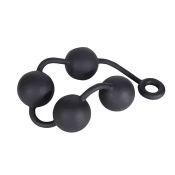 Alip Анальные шарики из жемчужин для анального секса с 4 анальными кольцами для взрослых, шариками, пробкой, силиконовыми, пробками, для мужчин и женщин, (S-35см)