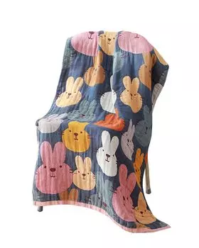 Alip Марля Толстая Банная Пушистая Милая Хлопковая Банная Идеально для Тела Горячая и Дизайн Кролика Полотенце, Большое, Быстросохнущее Полотенце, Хлопок, Пятислойное Полотенце,