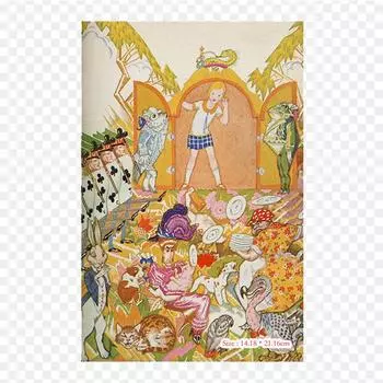 Алиса Приключения Алисы в Стране Чудес Приключения Алисы Утюг на теплопередаче Печать Виниловые нашивки Наклейка для одежды Аппликации «сделай сам» Моющиеся нашивки