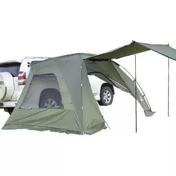 Алиса в стране разных товаров Автомобильный навес сбоку Автомобильный брезент для сна в машине Простая установка Крючок с присоской Полностью закрыт (зеленый)