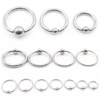 Alisouy 1 шт. G23 титановый зажимной обруч BCR бровь козелок закрытие планка губы нос кольца пирсинг сегмент уха украшения для тела #1 0.8*6*3MM