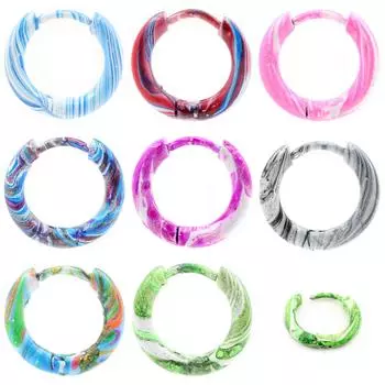 Alisouy 2 шт., запекаемая краска, нержавеющая сталь, панк, женские и мужские, круглые, с пряжкой, клипсы, серьги-кольца, пирсинг, ювелирные изделия