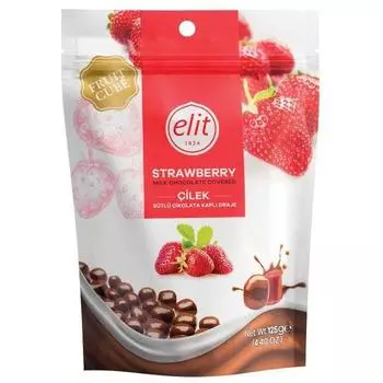 элитный молочный шоколад клубника 125г [Молочный шоколад].Молочный шоколад с клубничной начинкойКлубникаМолочный шоколад с клубничной начинкойКлубника f 1