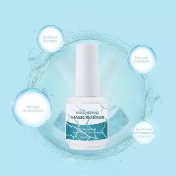 Aliver Soak-Off Gel Акриловый лак для ногтей Magic Quick Burst Средство для снятия маникюра 15 мл